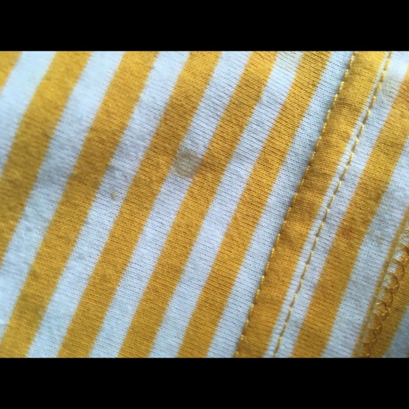 ZINE yellow and white striped t shirt - Picture 2 of 2